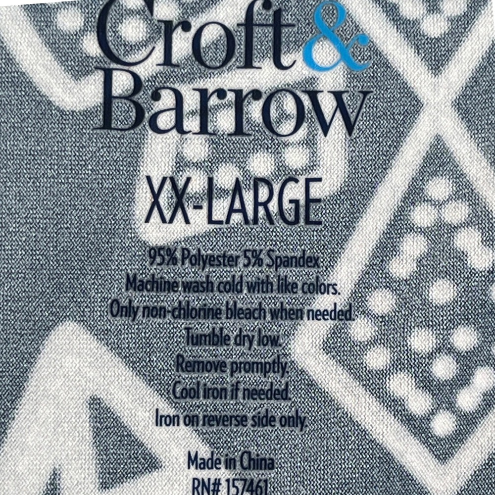 Croft & Barrow Geometric Shift Dress XXL Stretch Knit 3/4 Sleeve Boho Casual - Picture 7 of 7